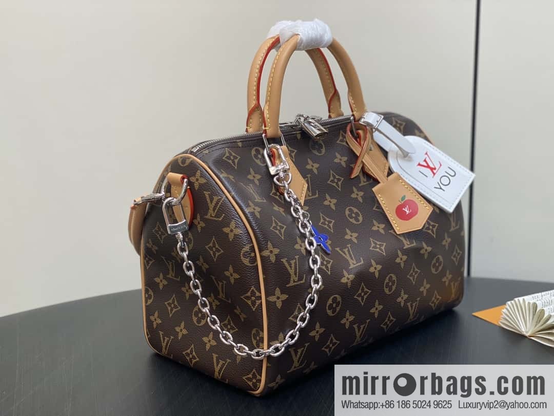 [Boutique‑grade] M12803 presbyopia, pillow bag speedy series Speedy Soft 30 Dark handbag