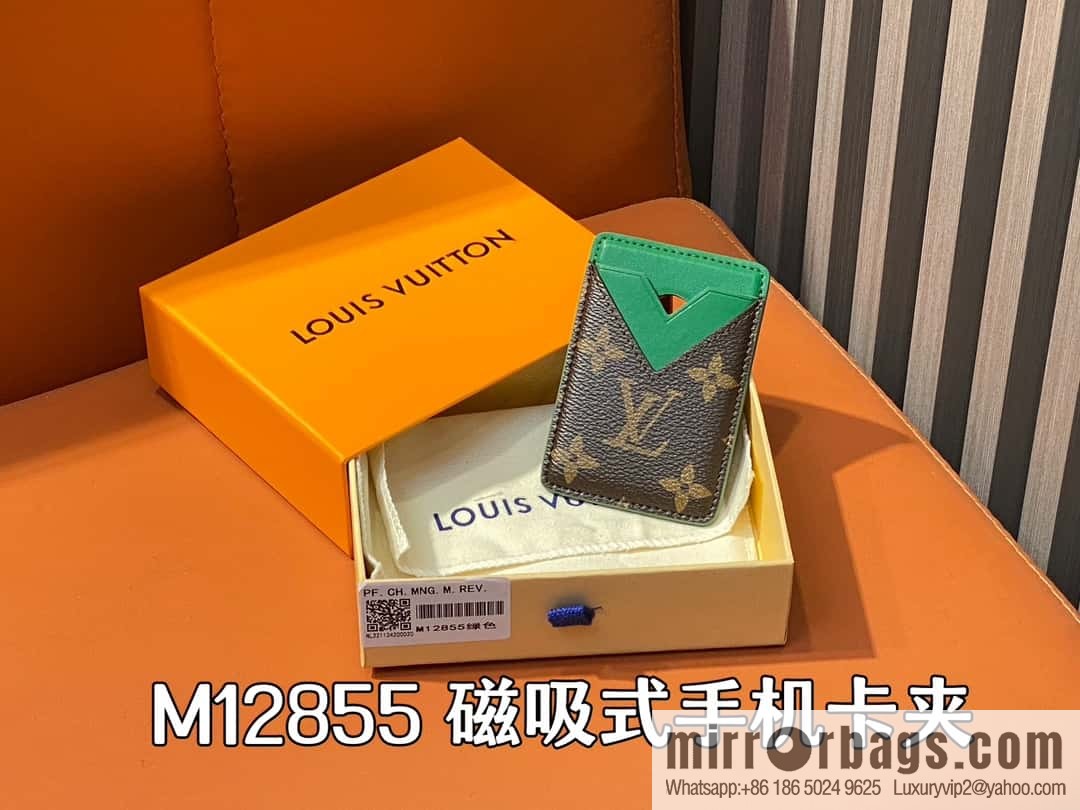 [Boutique‑grade] M12855 presbyopia green, magnetic mobile phone card holder