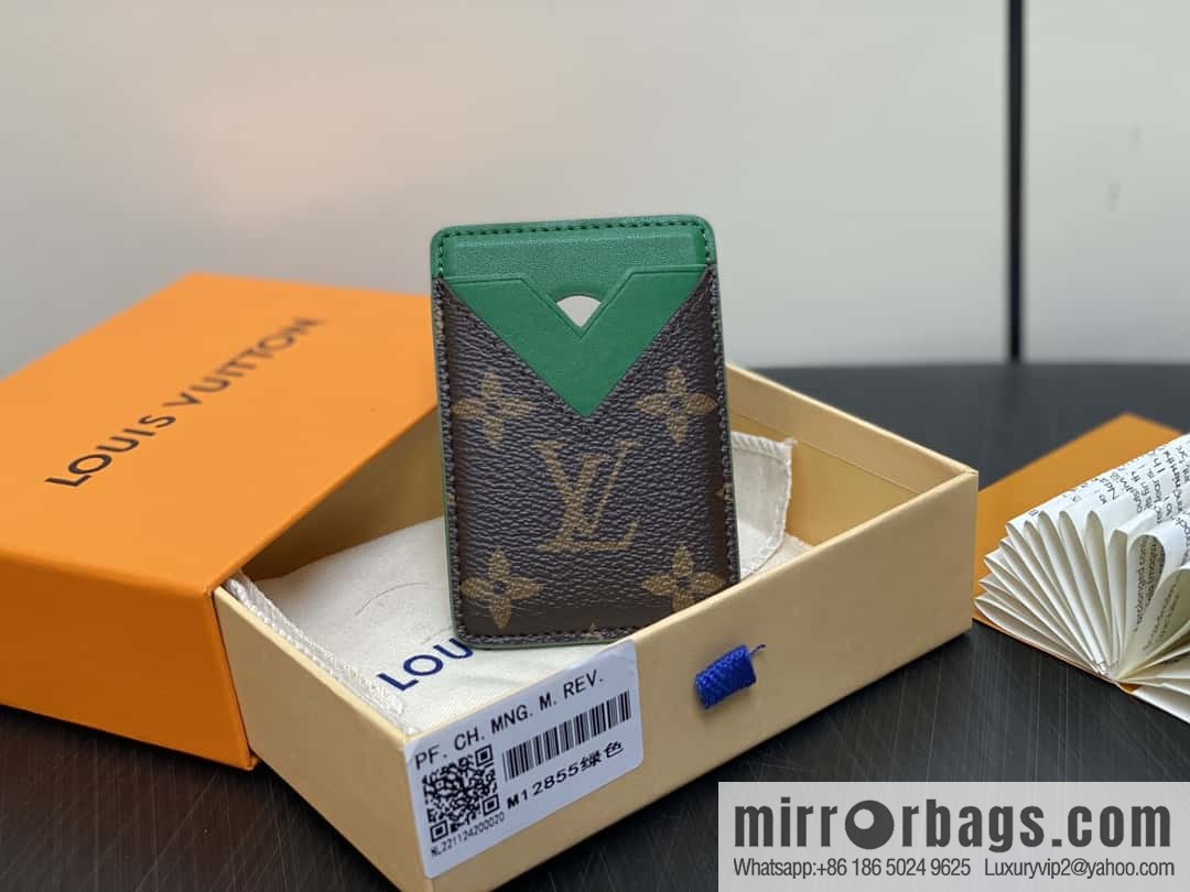 [Boutique‑grade] M12855 presbyopia green, magnetic mobile phone card holder