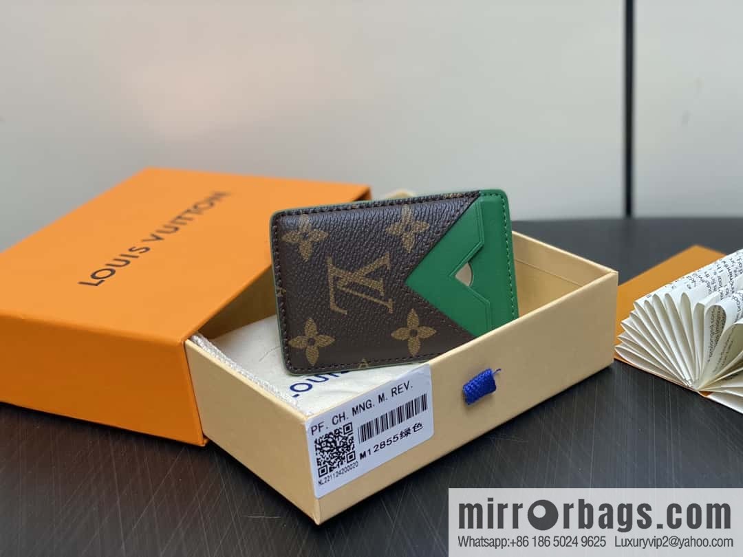 [Boutique‑grade] M12855 presbyopia green, magnetic mobile phone card holder