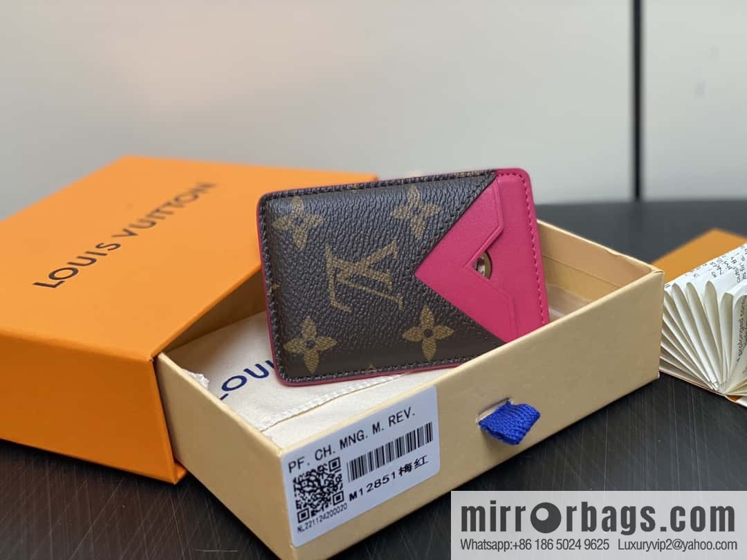 [Boutique‑grade] M12851 presbyopia plum red, magnetic mobile phone card clip, this magnetic card clip