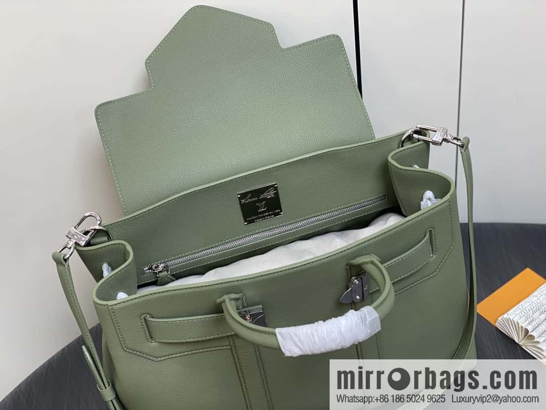 [Boutique‑grade] M23154 gray-green, men's bag handbag briefcase series GEORGES TOTE medium handbag