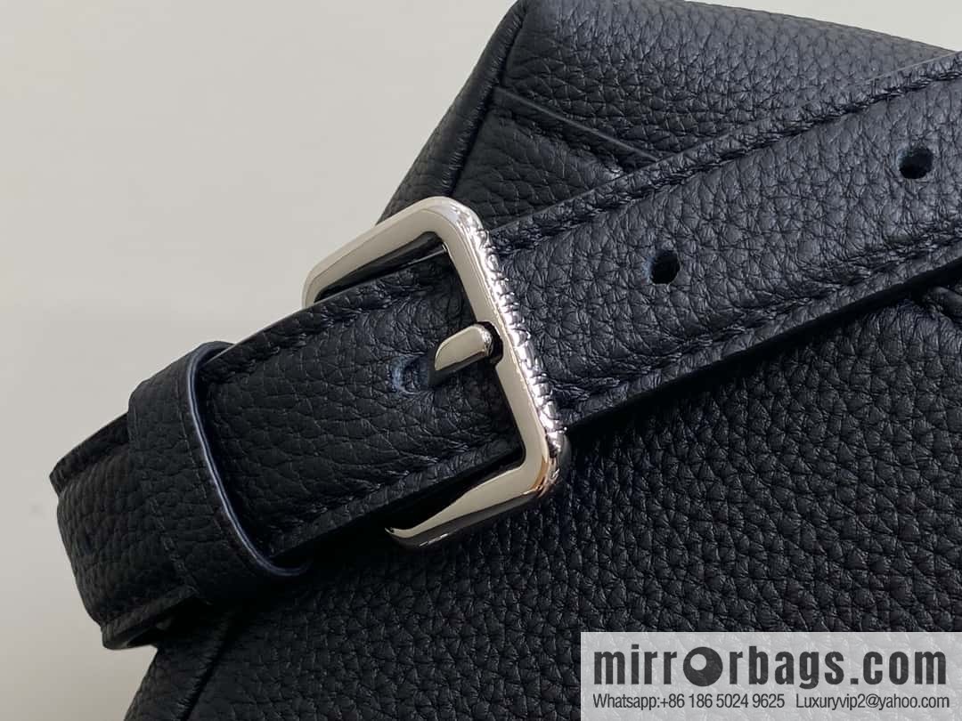 [Boutique‑grade] M23513 black full leather, handbag, briefcase series GEORGES TOTE medium handbag