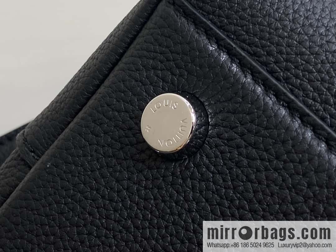 [Boutique‑grade] M23513 black full leather, handbag, briefcase series GEORGES TOTE medium handbag