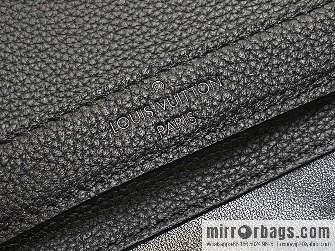 [Boutique‑grade] M23513 black full leather, handbag, briefcase series GEORGES TOTE medium handbag