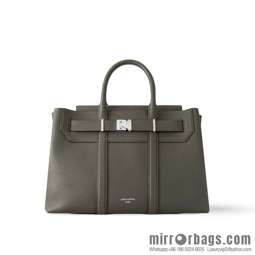 [Boutique‑grade] M11664 light gray, men's bag, handbag, briefcase series GEORGES TOTE medium handbag