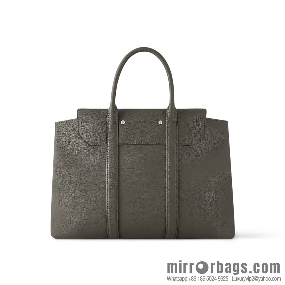 [Boutique‑grade] M11664 light gray, men's bag, handbag, briefcase series GEORGES TOTE medium handbag