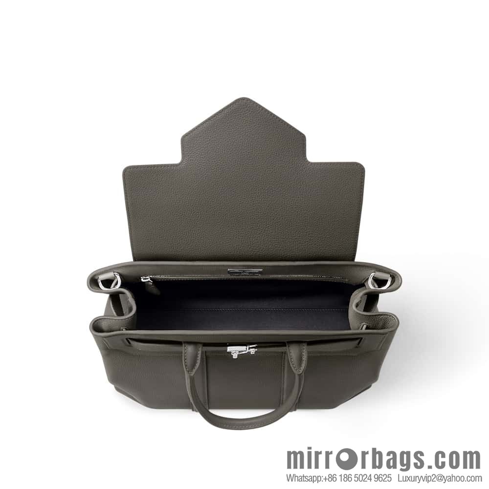 [Boutique‑grade] M11664 light gray, men's bag, handbag, briefcase series GEORGES TOTE medium handbag