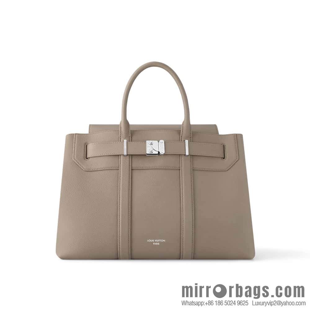 [Boutique‑grade] M11664 light gray, men's bag, handbag, briefcase series GEORGES TOTE medium handbag