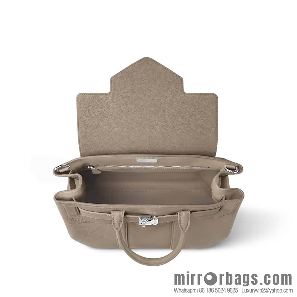 [Boutique‑grade] M11664 light gray, men's bag, handbag, briefcase series GEORGES TOTE medium handbag