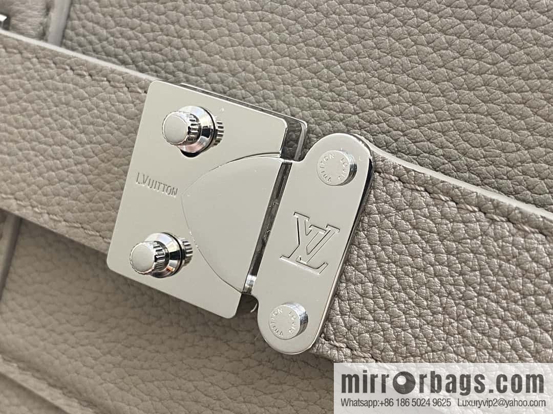 [Boutique‑grade] M11664 light gray, men's bag, handbag, briefcase series GEORGES TOTE medium handbag