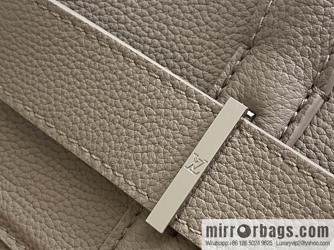 [Boutique‑grade] M11664 light gray, men's bag, handbag, briefcase series GEORGES TOTE medium handbag