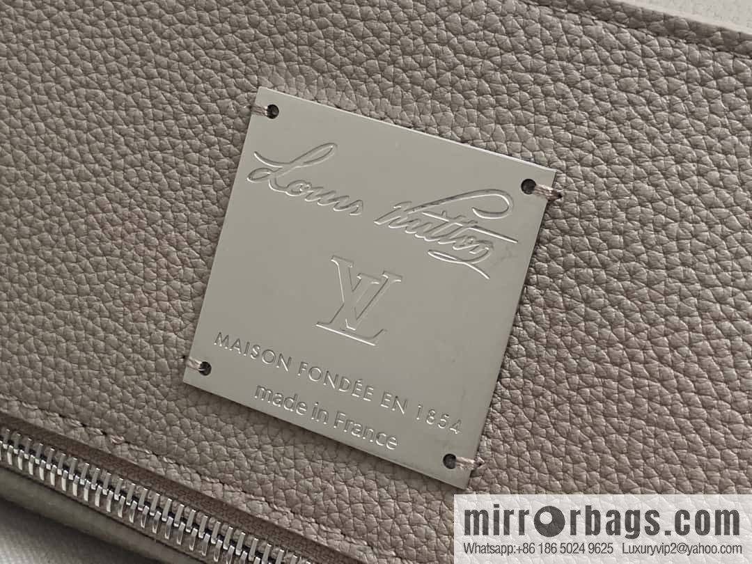 [Boutique‑grade] M11664 light gray, men's bag, handbag, briefcase series GEORGES TOTE medium handbag