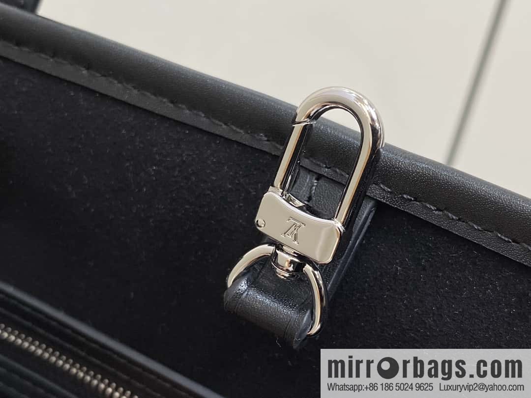 [Boutique‑grade] M11930 black, water ripple shopping bag series Neverfull medium handbag