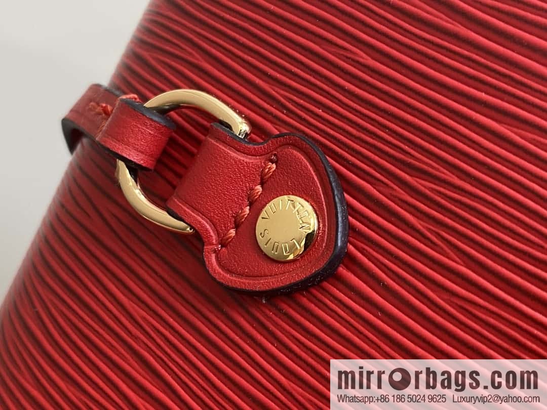 [Boutique‑grade] M11930 red, water ripple shopping bag series Neverfull medium handbag