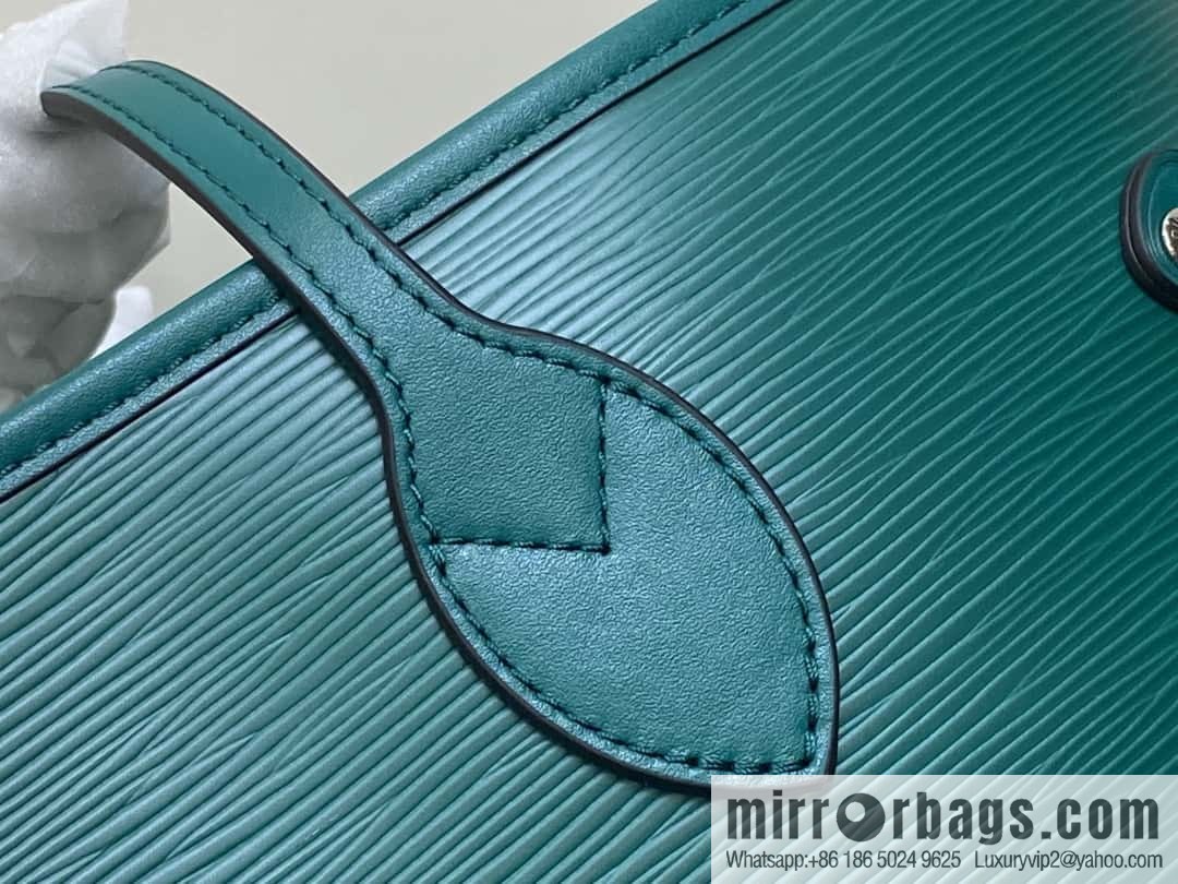 [Boutique‑grade] M11930 green, water ripple shopping bag series Neverfull medium handbag
