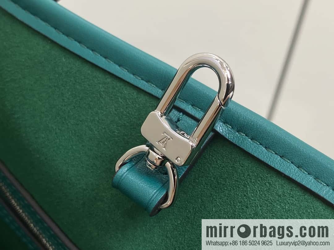 [Boutique‑grade] M11930 green, water ripple shopping bag series Neverfull medium handbag