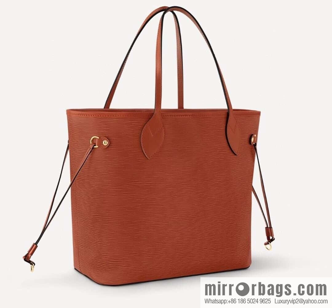 [Boutique‑grade] M11930 brown, water ripple shopping bag series Neverfull medium handbag