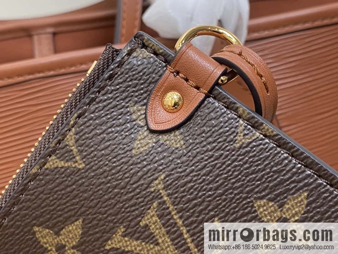 [Boutique‑grade] M11930 brown, water ripple shopping bag series Neverfull medium handbag