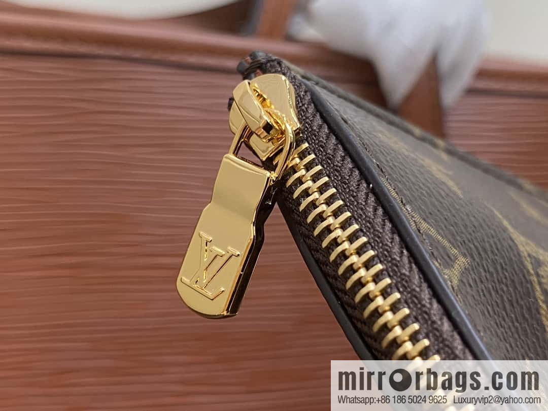 [Boutique‑grade] M11930 brown, water ripple shopping bag series Neverfull medium handbag