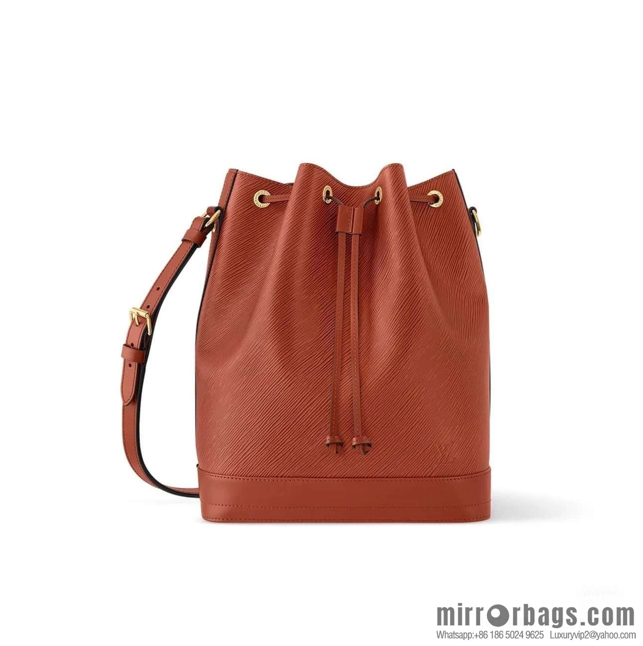 [Boutique‑grade] M24932 brown, water ripple bucket bag NOE MM handbag Noé MM bucket bag