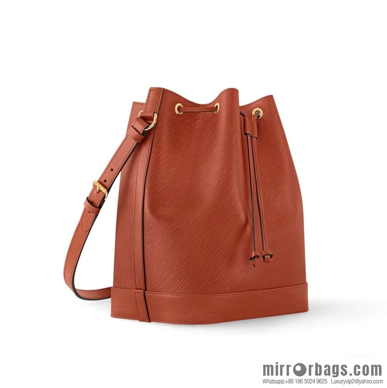 [Boutique‑grade] M24932 brown, water ripple bucket bag NOE MM handbag Noé MM bucket bag