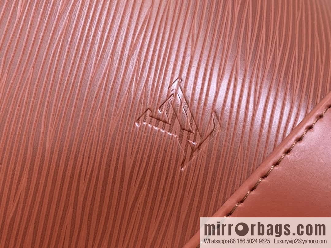 [Boutique‑grade] M24932 brown, water ripple bucket bag NOE MM handbag Noé MM bucket bag