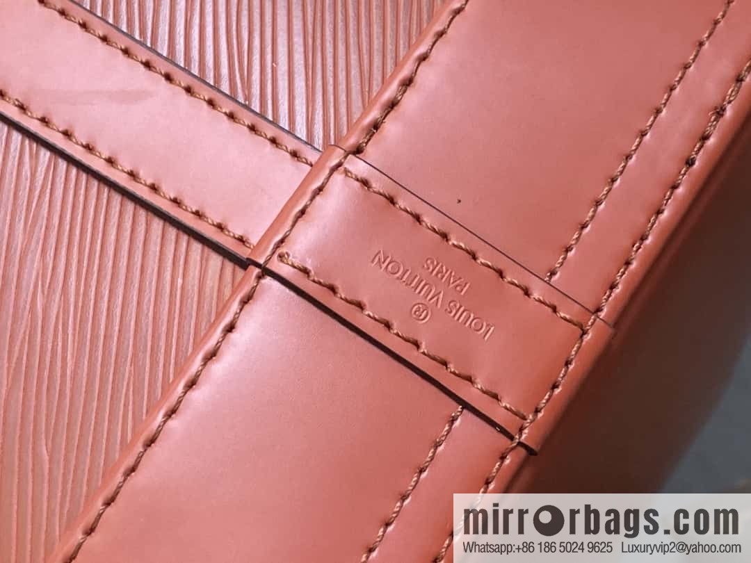 [Boutique‑grade] M24932 brown, water ripple bucket bag NOE MM handbag Noé MM bucket bag