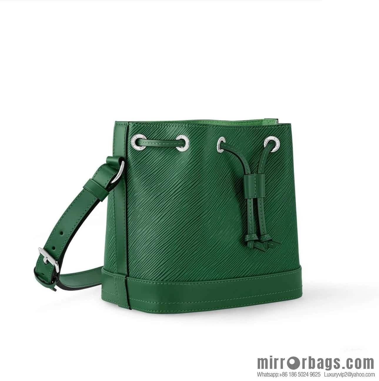 [Boutique‑grade] M24675 green, water ripple bucket bag NOE BB handbag Noé BB bag