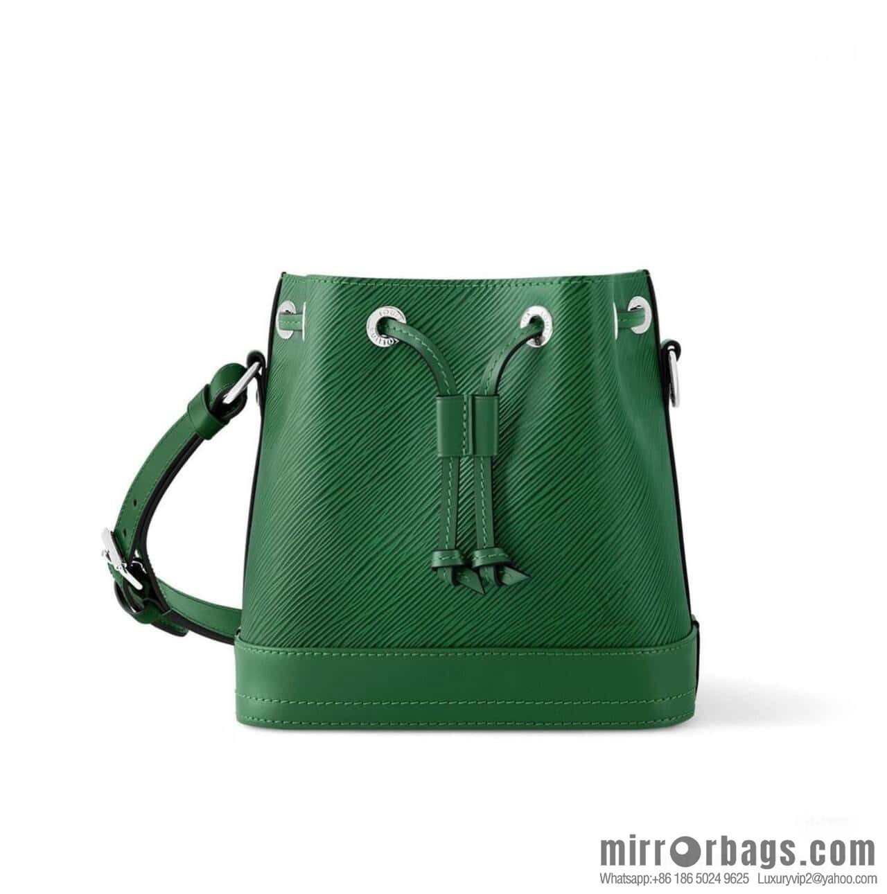 [Boutique‑grade] M24675 green, water ripple bucket bag NOE BB handbag Noé BB bag