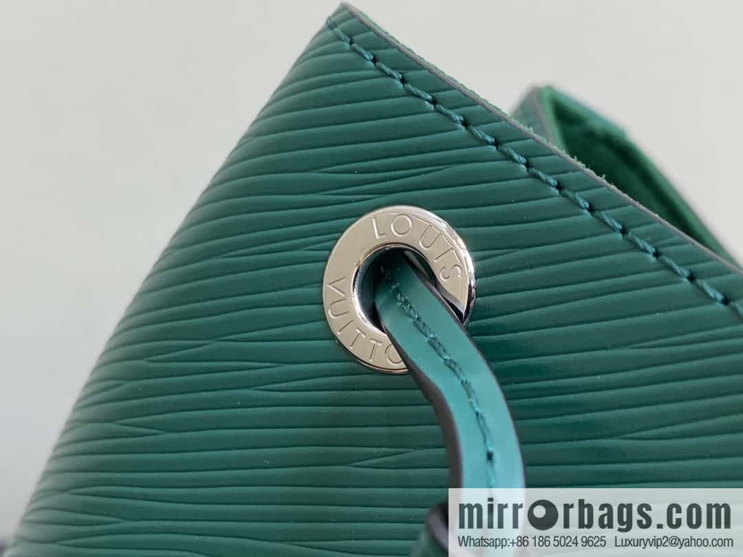 [Boutique‑grade] M24675 green, water ripple bucket bag NOE BB handbag Noé BB bag