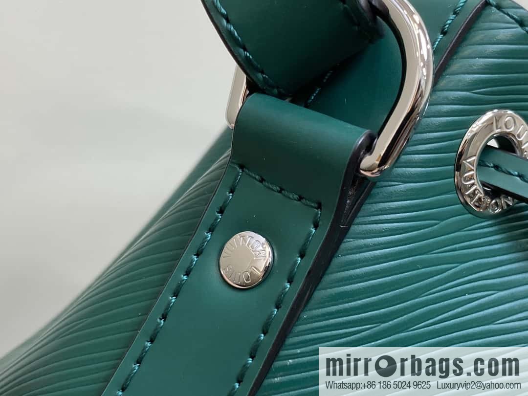 [Boutique‑grade] M24675 green, water ripple bucket bag NOE BB handbag Noé BB bag