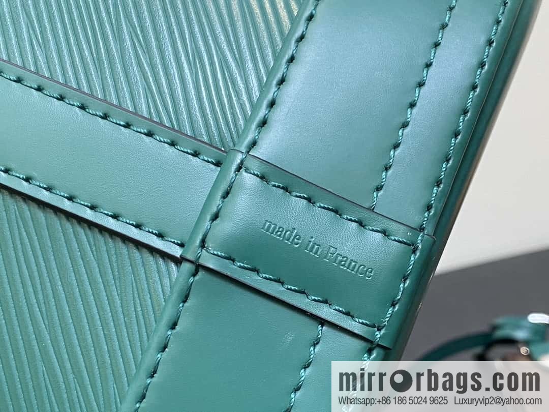 [Boutique‑grade] M24675 green, water ripple bucket bag NOE BB handbag Noé BB bag