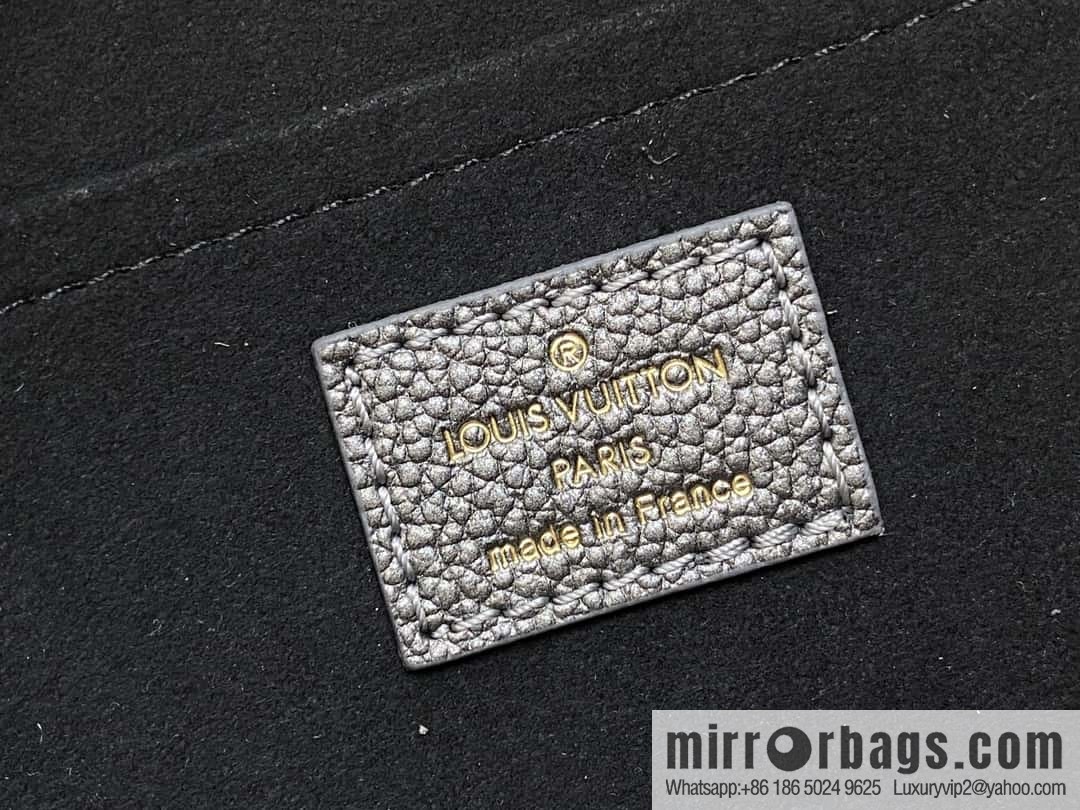 [Premium‑quality] M12013 gun gray, full leather embossed pillow bag speedy series SPEEDY BANDOULIZRE 20 handbag