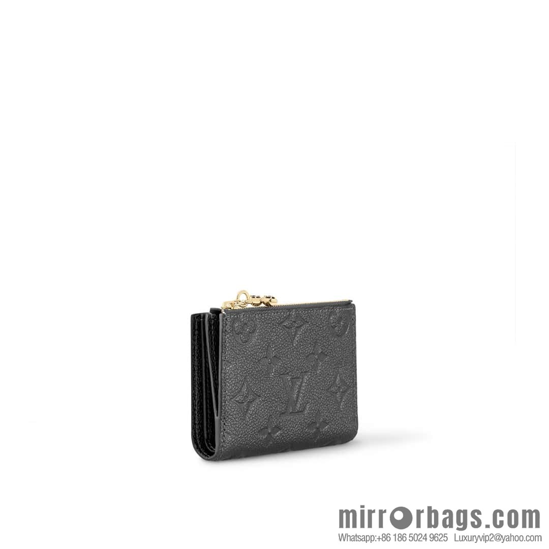 [Boutique‑grade] M12536 pearlescent gray full leather embossed, 20% off wallet series Lisa Wallet wallet