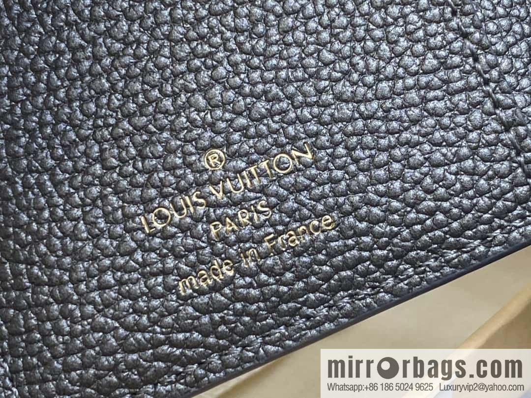 [Boutique‑grade] M12188 pearlescent gray full leather embossed, full leather two-fold wallet series Clea wallet