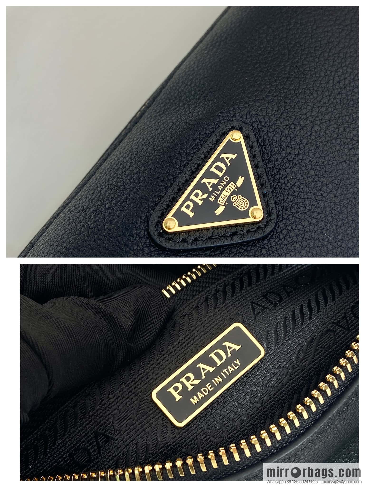 PRADA 🎉 new armpit bag 🎉 1NE058A calfskin/1BC239 🎉🎉 black