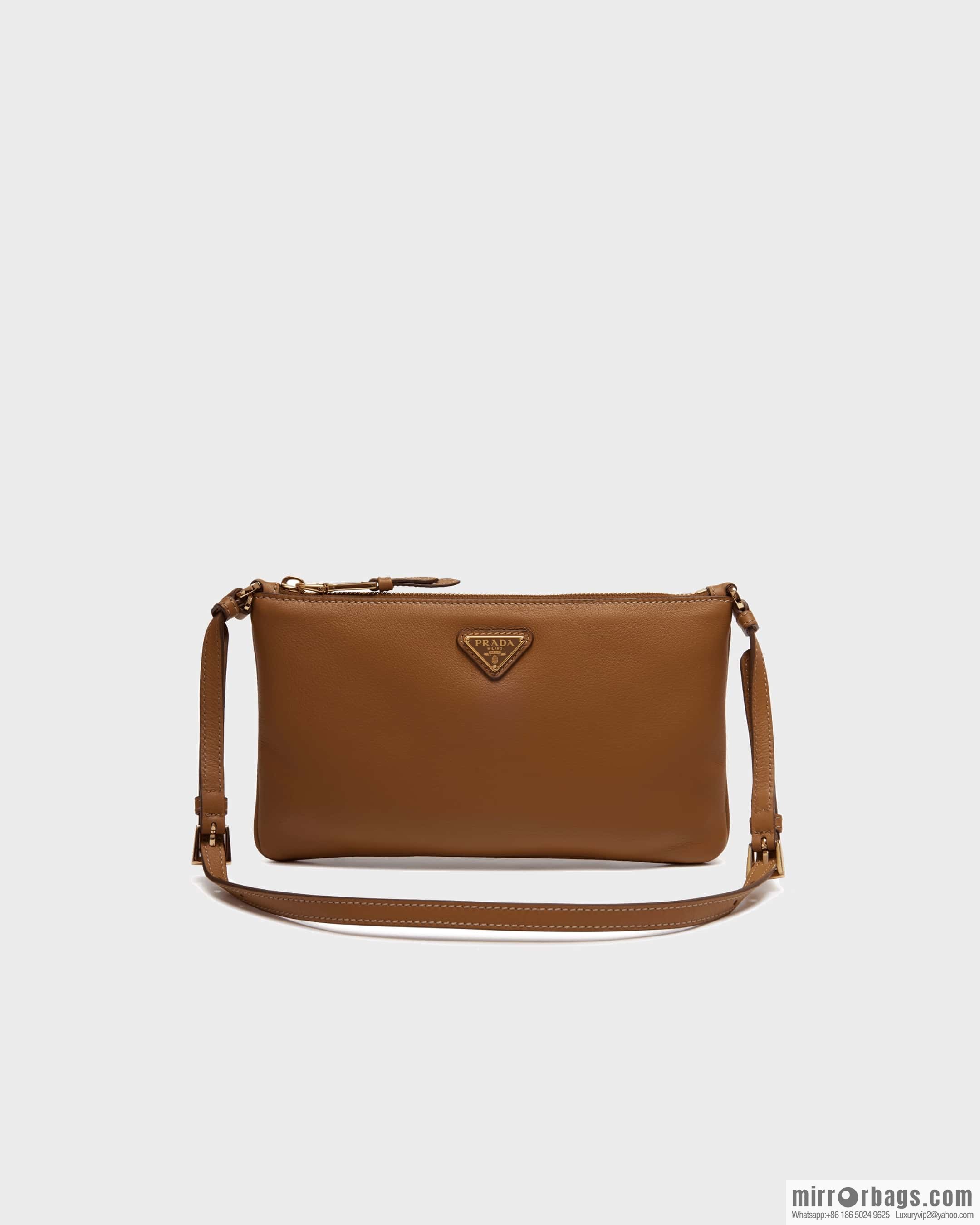 PRADA 🎉 new armpit bag 🎉 1NE545A calfskin/1BC238 🎉🎉 brown