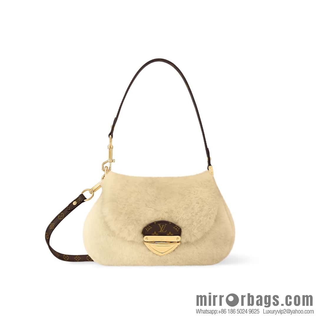 [Boutique‑grade] M12097 meters white plush, underarm bag ingot bag series SUNSET handbag