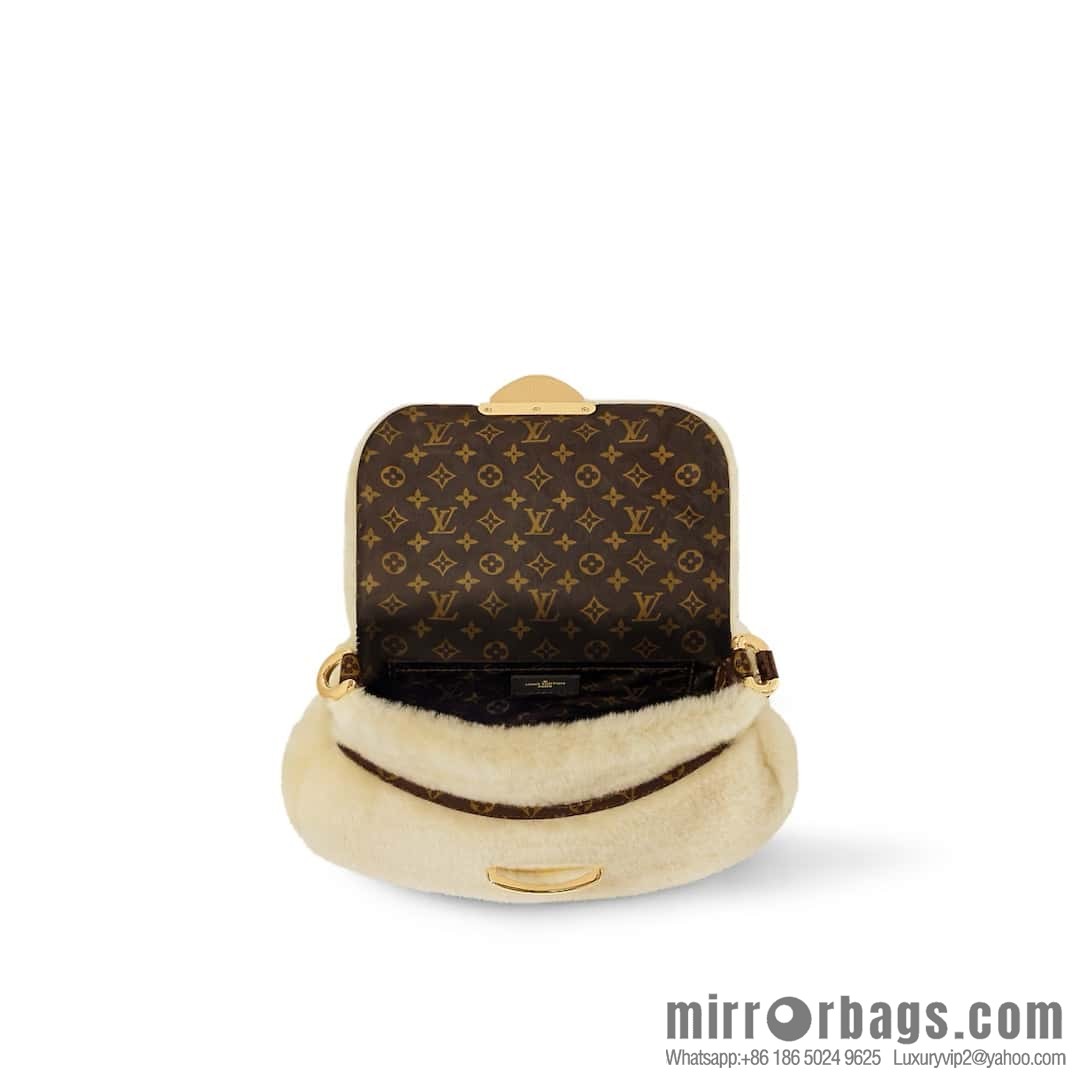 [Boutique‑grade] M12097 meters white plush, underarm bag ingot bag series SUNSET handbag