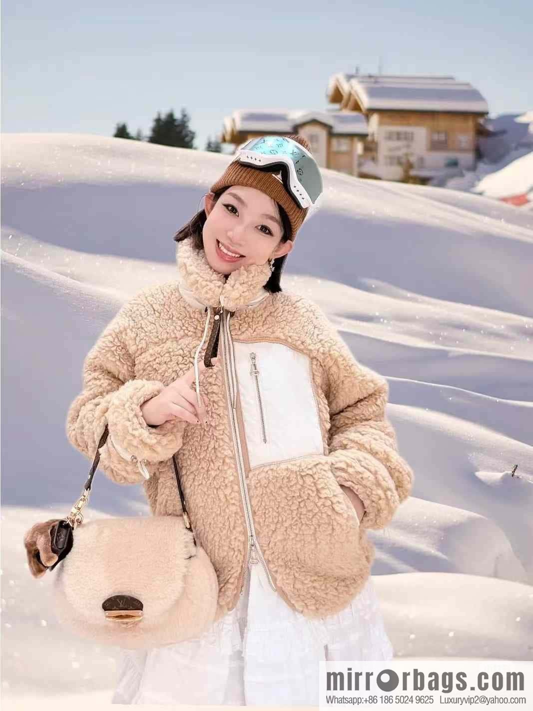 [Boutique‑grade] M12097 meters white plush, underarm bag ingot bag series SUNSET handbag