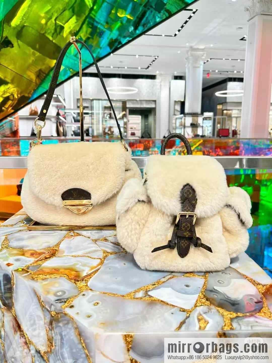 [Boutique‑grade] M12097 meters white plush, underarm bag ingot bag series SUNSET handbag