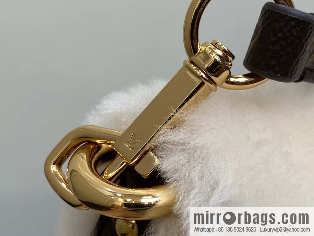 [Boutique‑grade] M12097 meters white plush, underarm bag ingot bag series SUNSET handbag