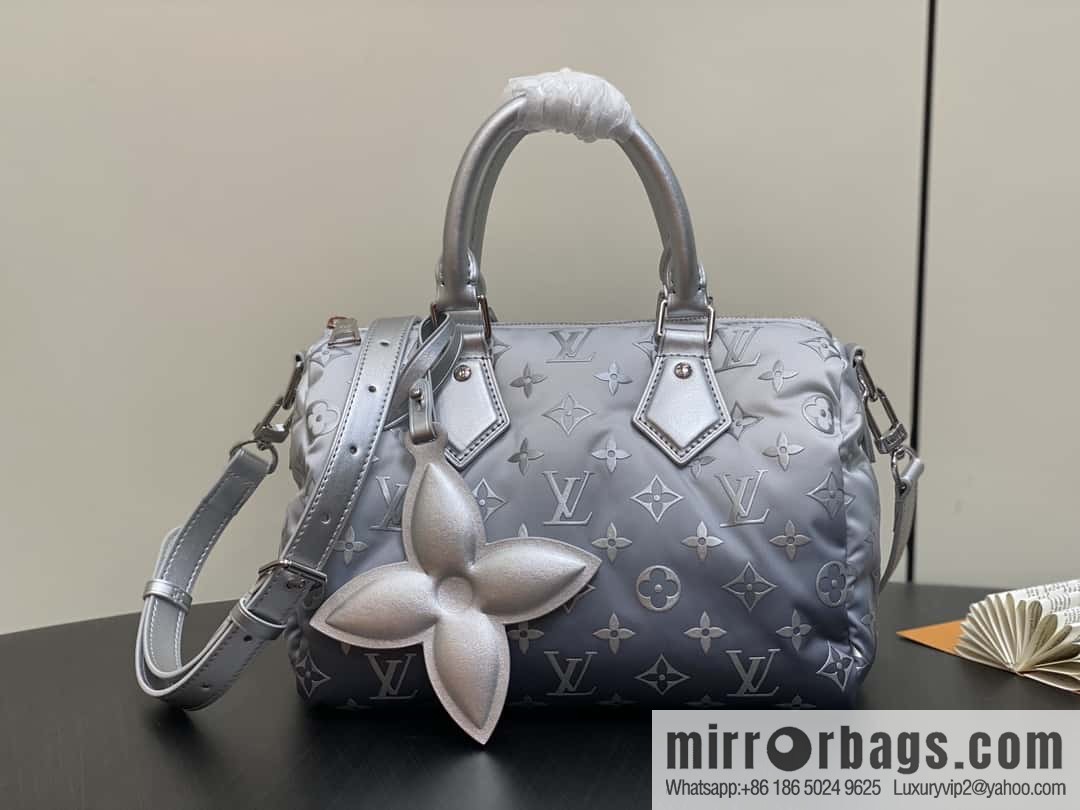 [Boutique‑grade] M11848 silver down, pillow bag speedy series SPEEDY BANDOULIZRE 25 handbag