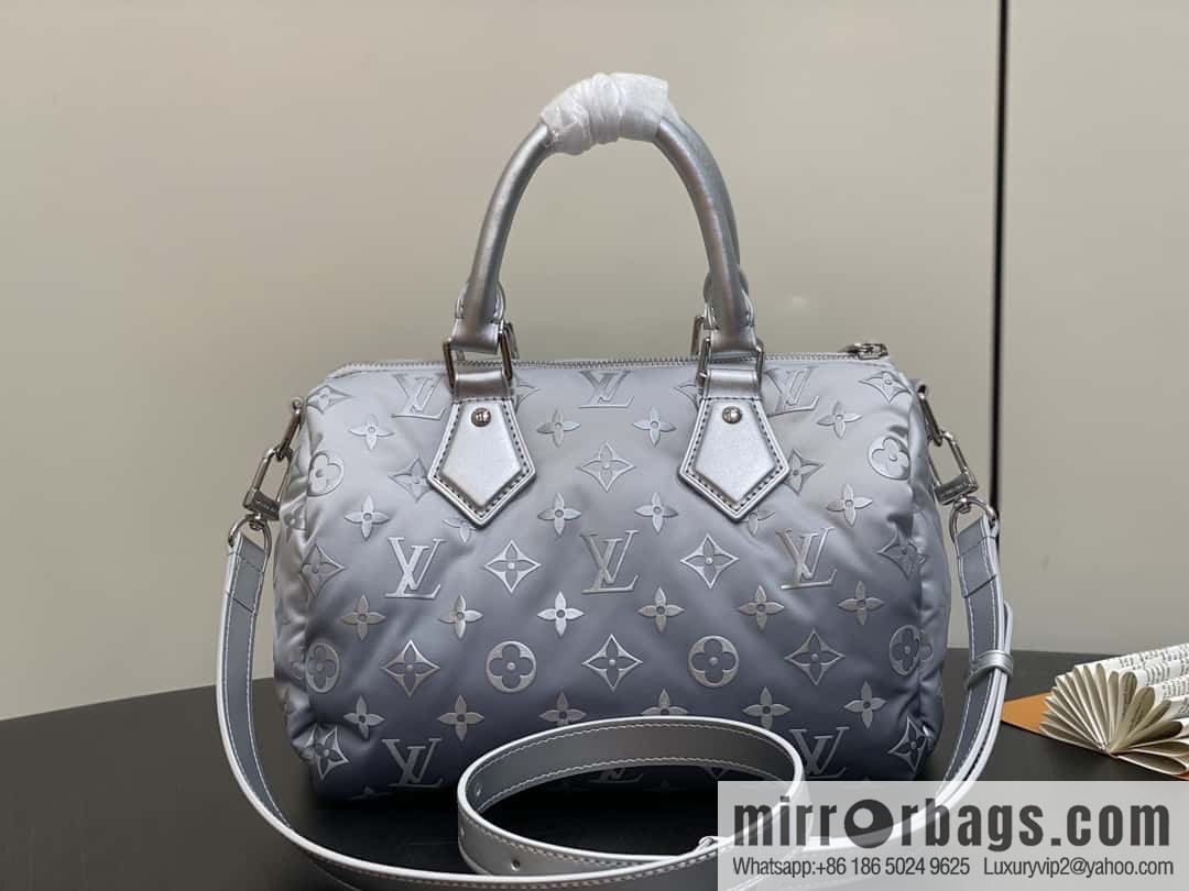 [Boutique‑grade] M11848 silver down, pillow bag speedy series SPEEDY BANDOULIZRE 25 handbag