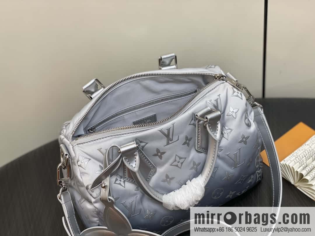 [Boutique‑grade] M11848 silver down, pillow bag speedy series SPEEDY BANDOULIZRE 25 handbag