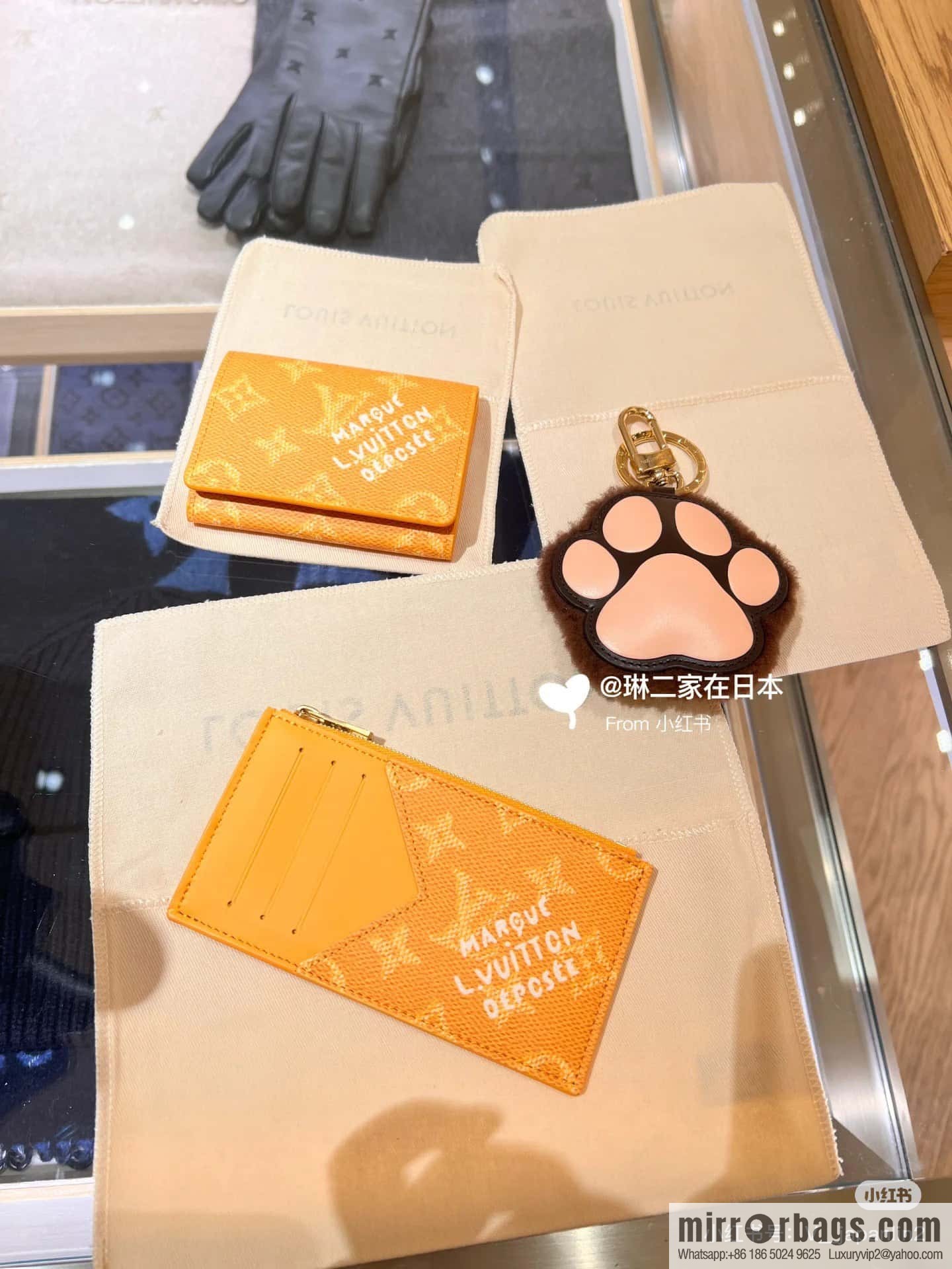 [Boutique‑grade] M12660 yellow flower silk screen printing, card bag wallet series, the new COIN card holder of the season