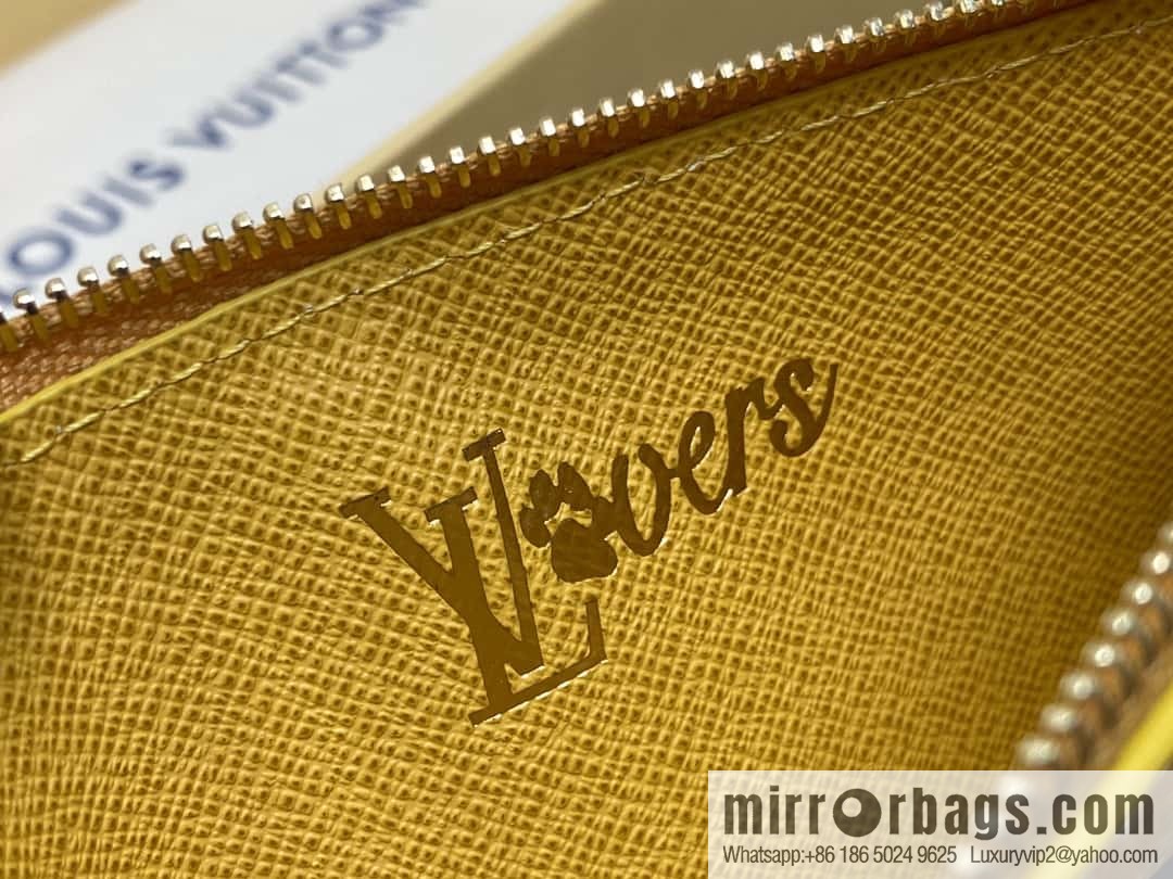 [Boutique‑grade] M12660 yellow flower silk screen printing, card bag wallet series, the new COIN card holder of the season