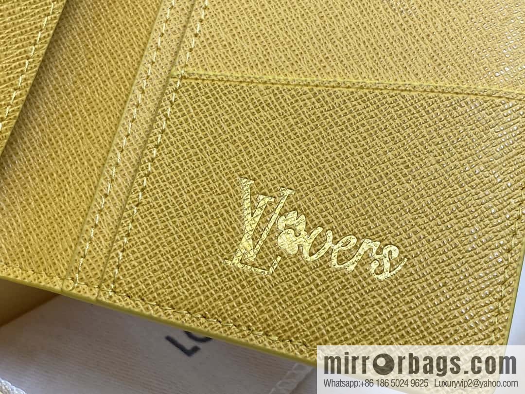[Boutique‑grade] M12656 yellow flower silk screen printing, long suit clip wallet series BRAZZA wallet
