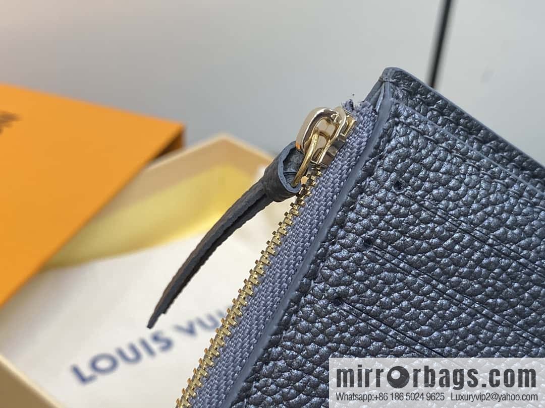 [Boutique‑grade] M12746 pearlescent gray, three-fold wallet series Victorine Wallet wallet